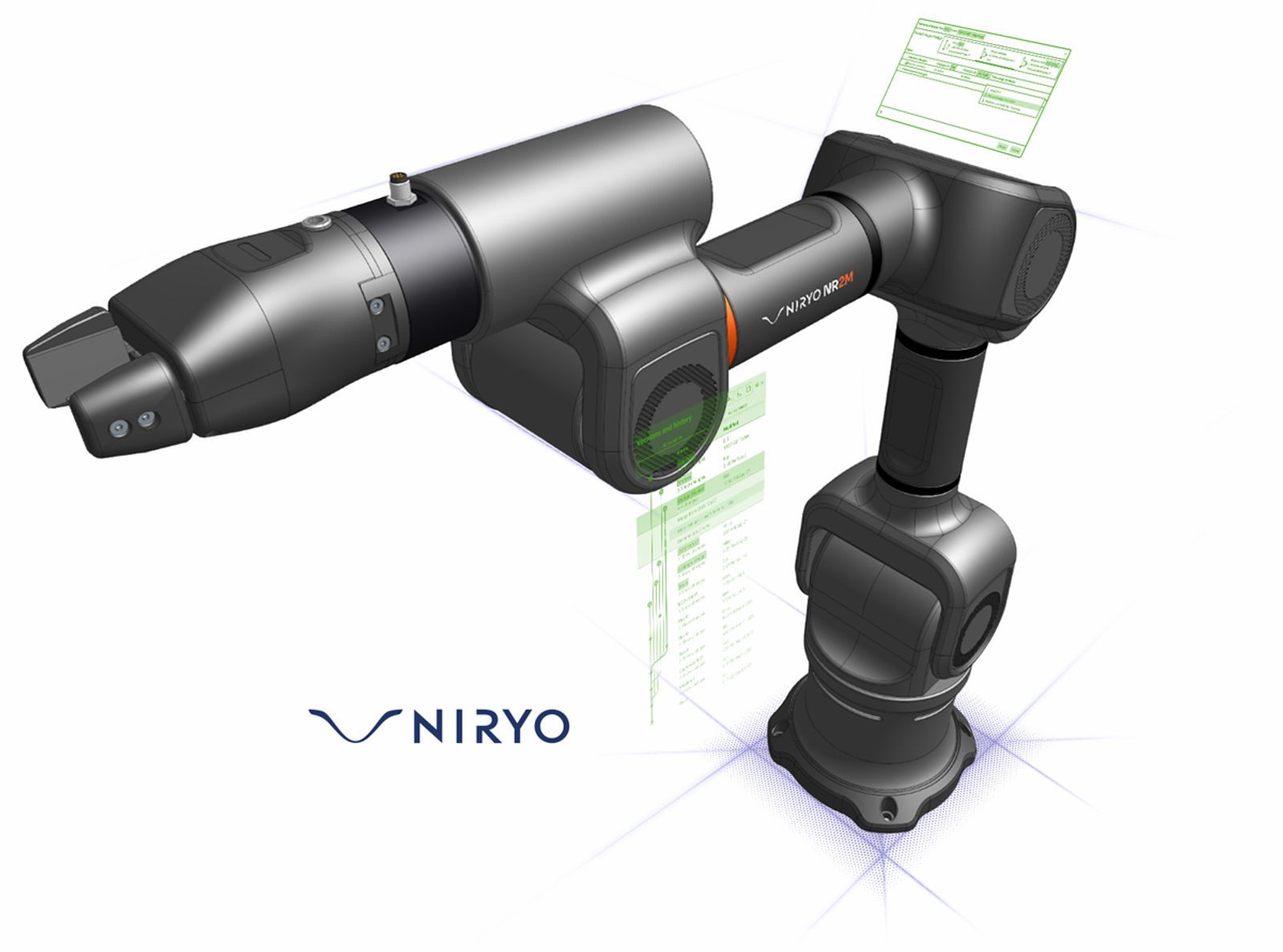 A robotic arm design by Niryo in Onshape