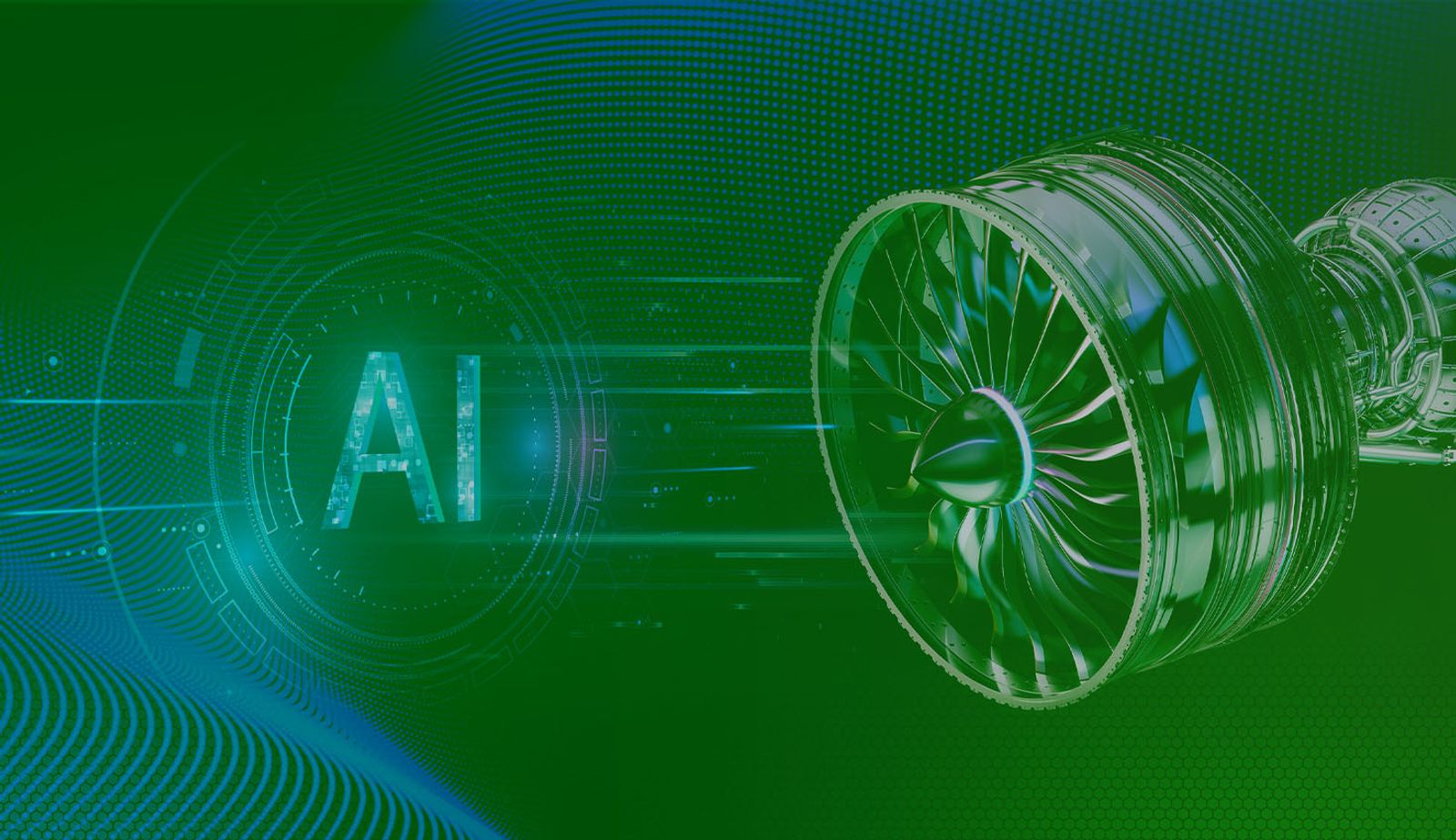 AI illustration with a CAD model and an overlay.